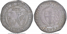 Commonwealth Shilling 1649 AU55 NGC, Tower mint, Sun mm, KM390.1, S-3217, ESC-69 (prev. ESC-982), N-2724. 5.87gm. A most pleasing rendition of this po...