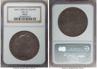 Charles II Crown 1666 VG8 NGC, KM422.1, ESC-366 (prev. ESC-32), S-3356. An affordable example, bearing circulated devices and dove surfaces.

HID09801...