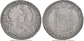William & Mary 1/2 Crown 1690 VF25 NGC, KM472.2, S-3435, ESC-847 (prev. ESC-513). SECVNDO edge. Extensively circulated yet expressing clear detail aga...