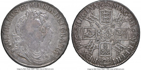 William & Mary Crown 1692 VF30 NGC, KM478, S-3433. QVARTO edge. An impressive offering exhibiting a particularly commendable reverse strike. Blanketed...