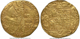 Gelderland. Provincial gold 2 Ducat 1656 AU55 NGC, KM40, Fr-235. 6.92gm. A seldom-seen date, presenting sun-gold surfaces and sharp devices. The secon...