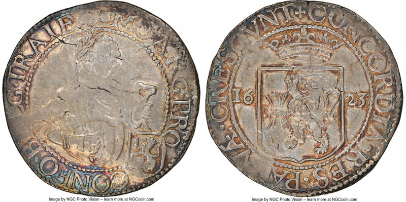 Utrecht. Provincial Rijksdaalder 1623 AU53 NGC, KM14, Dav-4836. A lovely toned e...