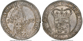 Utrecht. Provincial Ducaton (Silver Rider) 1659 AU Details (Scratches) NGC, KM48.1, Dav-4902. Boldly rendered devices, dressed in a slate patina.

HID...