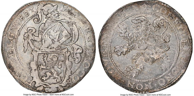 West Friesland. Provincial Lion Daalder 1635 MS61 NGC, KM14.2. Dav-4870. A razor...