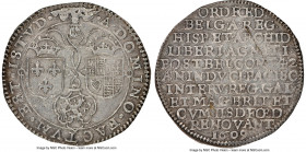 Zeeland. "Great Britain, France and the United Provinces" silver Jeton 1609 AU Details (Cleaned) NGC, Dugn-3648, Eimer 87a, Van Loon-II-50. 29mm. Stru...