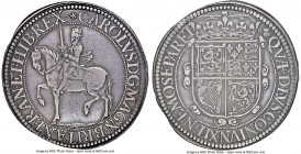 Charles I 30 Shillings ND (1637-1642) XF Details (Obverse Scratched) NGC, B/Rosette (obverse) and B/Thistle (reverse) mm, KM87, S-5553. 14.80gm. Briot...