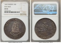 Christina Riksdaler 1652 XF45 NGC, KM187, Dav-4525. Deeply-struck and moderately handled representative of this sought-after type, exhibiting bold dev...