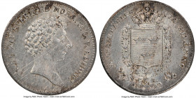 Carl XIV Johan 1/12 Riksdaler 1832-CB UNC Details (Obverse Scratched) NGC, KM630, AAH-93a. Exceptionally fine despite the noted obverse scratch and ve...