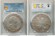 Peter I Rouble ҂АΨE (1705)-МД VF Details (Tooled) PCGS, Kadashevsky mint, KM122.1, Bit-178 (R). Numerous small contact marks on both sides, with sever...