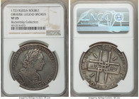 Peter I Rouble 1723 VF25 NGC, Moscow mint, KM162.2, Bit--, Diakov-1327 (R2). Obverse legend broken. Portrait in ancient armor. Even gray toning, with ...