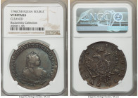Elizabeth Rouble 1746-CПБ VF Details (Cleaned) NGC, St. Petersburg mint, KM-C19B.4, Bit-261. Re-toned to a pleasant appearance with light marks and a ...
