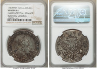 Elizabeth Rouble 1749-MMД VF Details (Environmental Damage) NGC, Moscow mint, KM-C19.1, Bit-121. XF details, with light porosity on both sidesA much n...