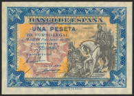 1 Peseta. 1 de Junio de 1940. Serie A. (Edifil 2021: 441a). Apresto original. SC-.