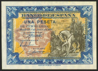 1 Peseta. 1 de Junio de 1940. Serie D. (Edifil 2021: 441a). Conserva todo su apresto original. SC.