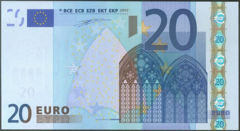 20 Euros. 1 de Enero de 2002. Firma Duisenberg. Serie V (España). (Edifil 2021: ...