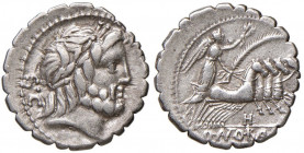 Antonia - Q. Antonius Balbus - Denario (83-82 a.C.) Testa di Giove a d. - R/ La Vittoria su biga a d. - B. 1; Cr. 364/1 AG (g 3,70)
BB