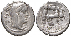 Procilia - L. Procilius - Denario (80 a.C.) Testa di Giunone Sospita a d. - R/ Giunone su biga a d. - B. 2; Cr. 379/2 AG (g 3,97)
BB