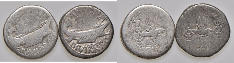 Lotto di due denari legionari di Antonio
MB