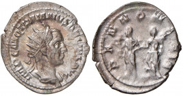 Traiano Decio (249-251) Antoniniano - Busto radiato a d. - R/ Le Pannonie - RIC 21b MI (g 4,00)
SPL