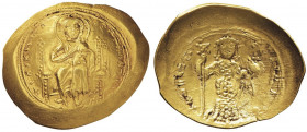 BISANZIO Costantino X (1059-1067) Histamenon nomisma - Cristo seduto di fronte - R/ L’imperatore stante di fronte - Sear 1847 AU (g 4,33)
SPL