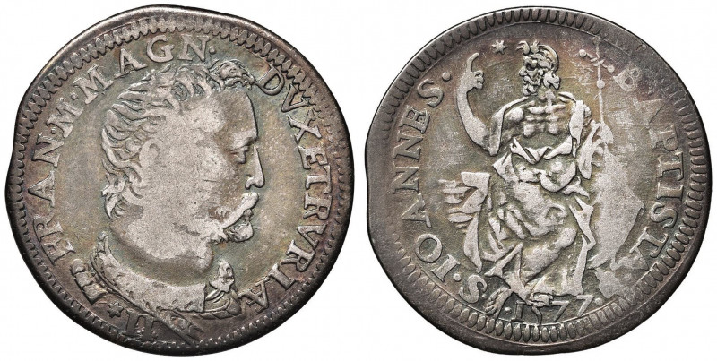 FIRENZE Francesco I (1574-1587) Testone 1577 - MIR 183 (indicato R/2) AG (g 8,70...