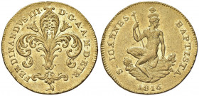FIRENZE Ferdinando III (1814-1824) Ruspone 1816 - MIR 433/2 AU (g 10,47)
qSPL/SPL