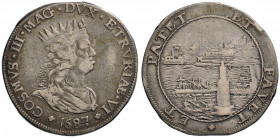LIVORNO Cosimo III (1670-1723) Tollero 1687 - MIR 64/7 AG (g 26,64)
qBB