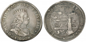 LIVORNO Cosimo III (1670-1723) Tollero 1697 - MIR 64/12 AG (g 26,87)
MB+