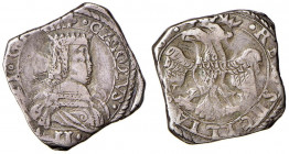 MESSINA Carlo II (1665-1700) 2 Tarì 1666 (?) sigla DG V - MIR 366/2 AG (g 5,05) RR Millesimo fuori tondello
qBB