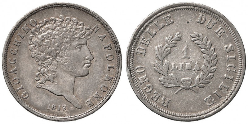 NAPOLI Murat (1808-1815) Lira 1813 - Magliocca 421 AG (g 5,00) 
BB+/BB