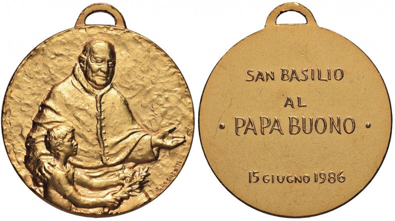 Giovanni XXIII (1958-1963) Medaglia San Basilio al papa buono 15 giugno 1986 - O...