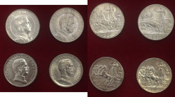 Vittorio Emanuele III (1900-1946) Lira 1912, 1913, 1916 e 1917 - AG Lotto di quattro monete
qSPL-SPL+