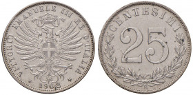 Vittorio Emanuele III (1900-1946) 25 Centesimi 1902 - Nomisma 1266 NI Sigillato qSPL “moneta lavata” da GMA Numismatica
qSPL