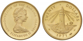 BAHAMAS Elisabetta II (1952-) 20 Dollari 1971 Faro - Fr. 9AU (g 8,13) 
FS