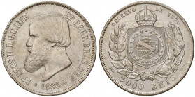 BRASILE Pedro II (1831-1889) 2.000 Reis 1888 - KM 485 AG (g 25,49)
SPL
