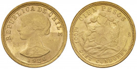 CILE 100 Pesos 1926 - Fr. 54 AU (g 20,40) Minimi graffietti da contatto
FDC