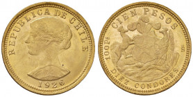 CILE 100 Pesos 1926 - Fr. 54 AU (g 20,37) Minimi graffietti da contatto
FDC