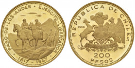 CILE 200 Pesos 1968 - Fr. 58 AU (g 40,33)
FS