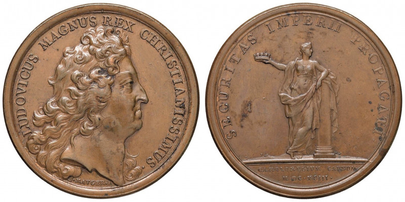 FRANCIA Louis XIV (1643-1715) Medaglia 1693 SECURITAS IMPERII PROPAGATI. - Opus:...