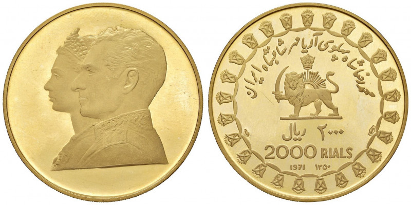 IRAN Reza Pahlevi (1941-1979) 2.000 Rials 1971 - Fr. 106 AU (g 26,18) 
FS