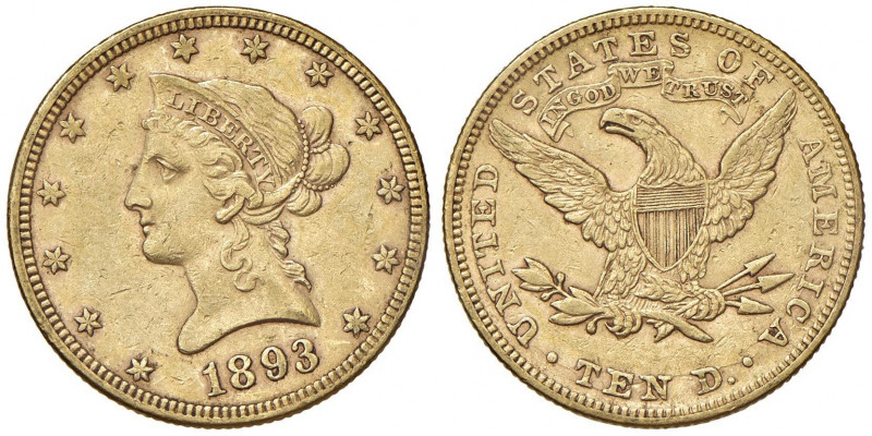 USA 10 Dollari 1893 - AU (g 16,73)
MB+