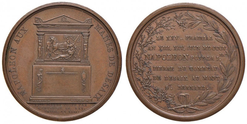 MEDAGLIE DI ETA’ NAPOLEONICA Medaglia 1805 NAPOLEON AUX / MANES DE DESAIX - Opus...