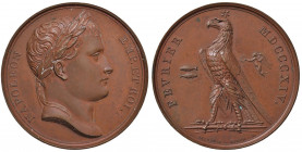 MEDAGLIE NAPOLEONICHE Napoleone Imperatore (1804-1814) Medaglia 1814 FEVRIER MDCCCXIV - Opus: Brenet, Andrieu e Brenet - AE (g 38,12 - Ø 40 mm) Punti ...