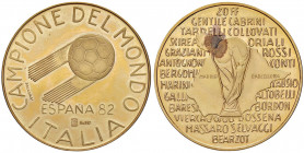 ITALIA Medaglia Espana 1982 Campione del Mondo - Opus: Soccorsi - AU 917 (g 25,01 - Ø 34 mm) Macchia al R/, in astuccio, con certificato
FDC