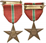 Medaglia 1943-1945 Stella brigate Garibaldi - AE (g 13,26 - Ø 35 mm) Con nastrino
FDC