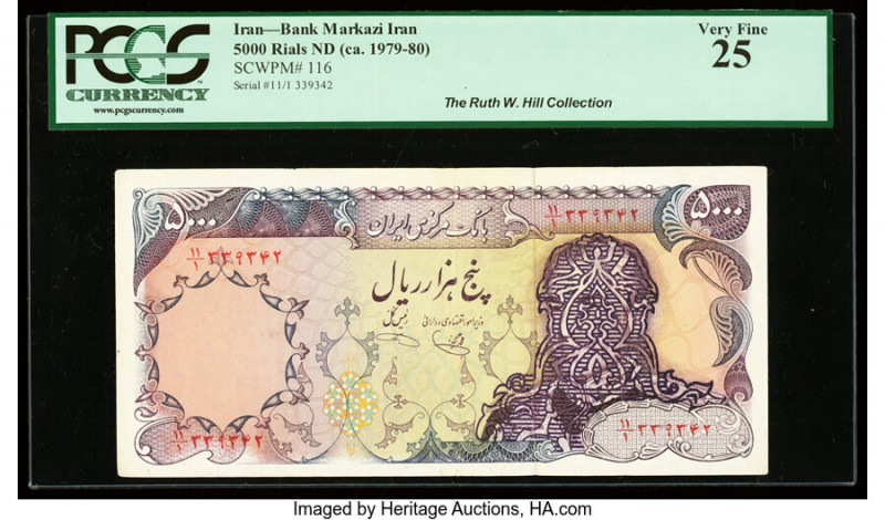 Iran Islamic Republic Provisional Issue 5000 Rials ND (ca. 1980) Pick 116 PCGS V...