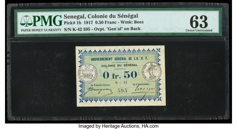 Senegal Gouvernment General de l'Afrique Occidentale Francaise 0.50 Franc 11.2.1...