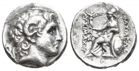 KINGS OF THRACE. Lysimachos (305-281 BC). Tetradrachm. Alexandria.
Obv: Head of the deified Alexander right, wearing horn of Ammon.
Rev: BAΣIΛEΩΣ ΛY...