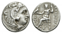 KINGS OF MACEDON. Alexander III 'the Great' (336-323 BC). Drachm. Sardes 320/19 .
Obv: Head of Herakles right, wearing lion skin.
Rev: ΑΛΕΞΑΝΔPΟΥ.
...