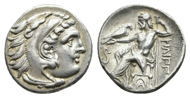 KINGS OF MACEDON. Philip III Arrhidaios (323-317 BC). Drachm. Lampsakos.
Obv: H...